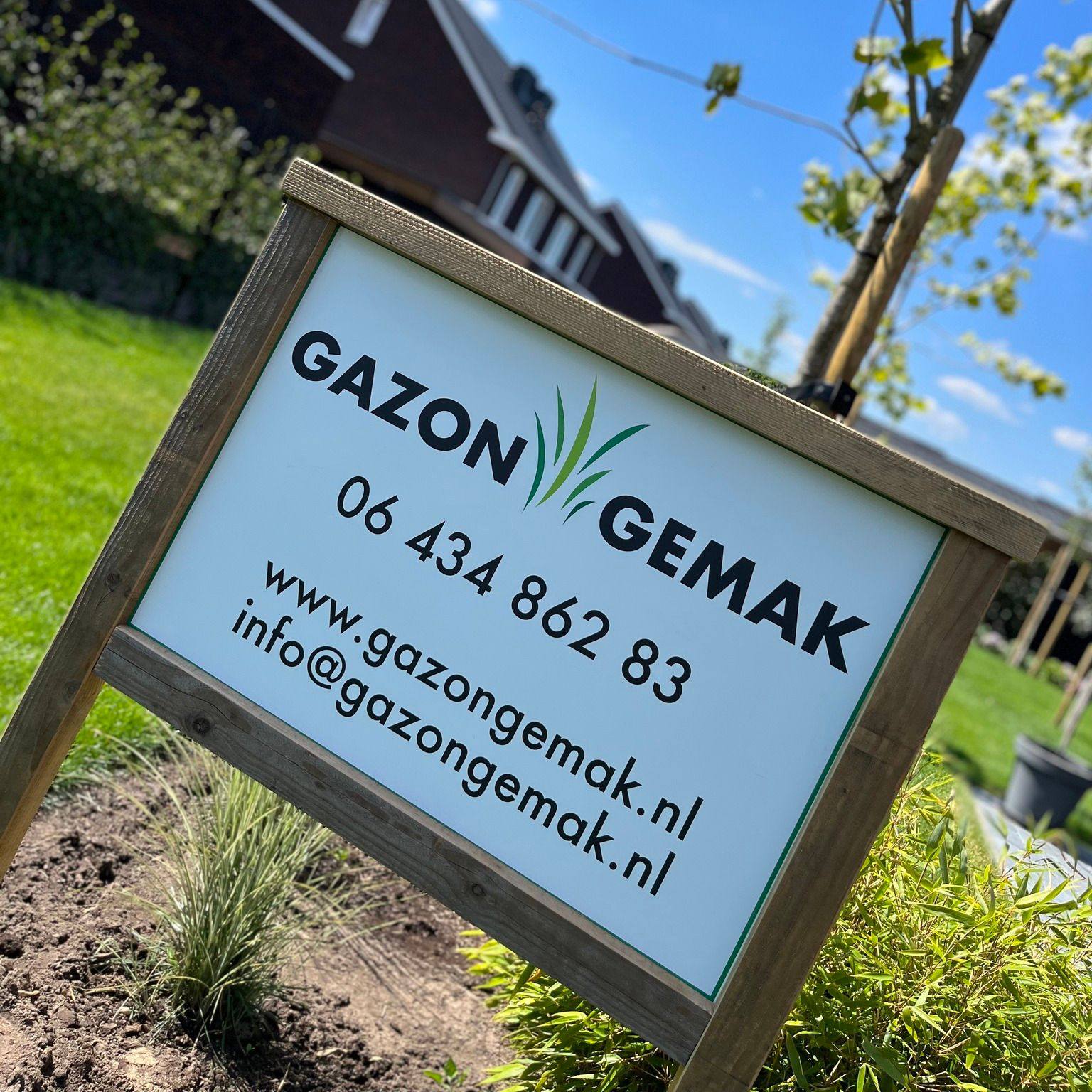 reclamebord tuin